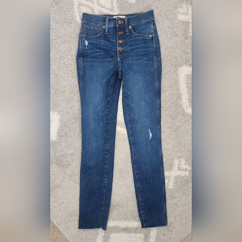 Madewell 10" High-Rise Skinny Jeans in Hanna Wash Size 24